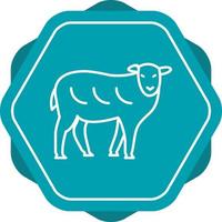 Sheep Unique Vector Line Icon