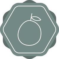 Unique Guava Vector Line Icon