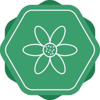 Unique Flower Vector Line Icon