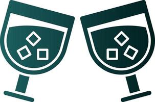 Drink Glasses Vector Icon Design