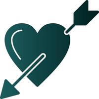 Heart Arrow Vector Icon Design