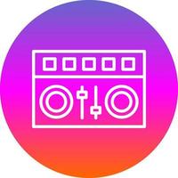 DJ Mixer Vector Icon Design