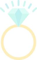 Wedding Ring Vector Icon Design