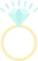 diseño de icono de vector de anillo de bodas