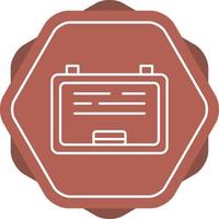 White Board Vector Icon
