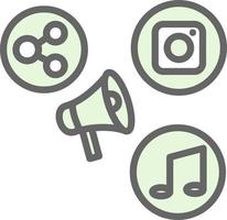 Social Media Marketer Vector Icon Design