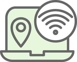 Digital Nomad Hub Vector Icon Design