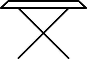 Tea Table Line icon vector
