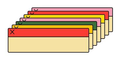 Ventanas de pc antiguas al estilo vaporwave de los 90. estética de juego antiguo de pc. elementos de juego retro. vibraciones de 1990. interfaz de usuario retro. estética retro de la computadora vector