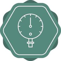 Manometer Line Icon vector