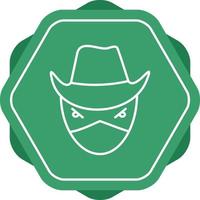 Bandit Line Icon vector