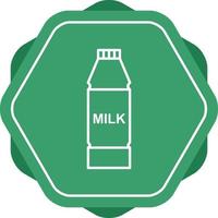 icono de línea de botella de leche vector