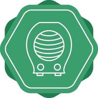 Fan Heater Line Icon vector