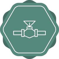 Valve Line Icon vector