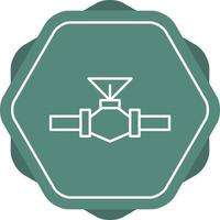 Valve Line Icon vector