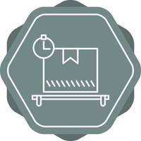 Package Pending Line Icon vector