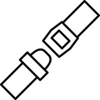 Seat Belt Line icon vector