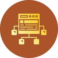 Sitemap Creative Icon Design vector