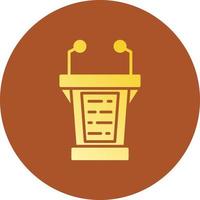 Lectern Creative Icon Design vector
