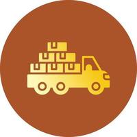 Mover Truck Creative Icon Design vector