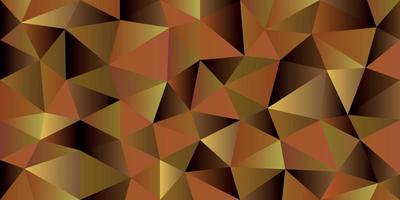 Premium background Background of gradient golden triangles vector