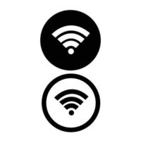 icono de wifi vector de señal de internet inalámbrico. concepto de innovación digital de alta tecnología, zona de Internet gratuita y punto de acceso.