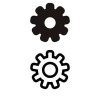 Setting Gear Tools icon vector. Manage Repair Cog, Sign icon for site or app. vector