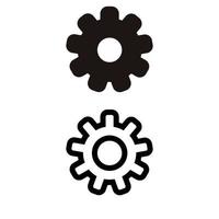 Setting Gear Tools icon vector. Manage Repair Cog, Sign icon for site or app. vector