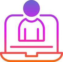 Virtual Assistant Vector Icon Design