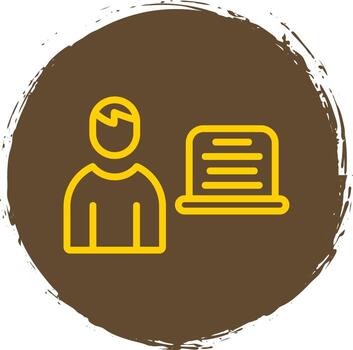 diseño de icono de vector de programador