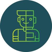 Humanoid Creative Icon Design vector