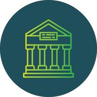 Greek Temple Creative Icon Design vector