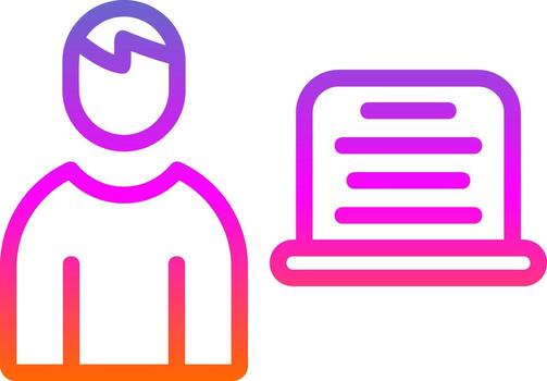 diseño de icono de vector de programador