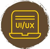 diseño de icono de vector de diseñador de ui ux