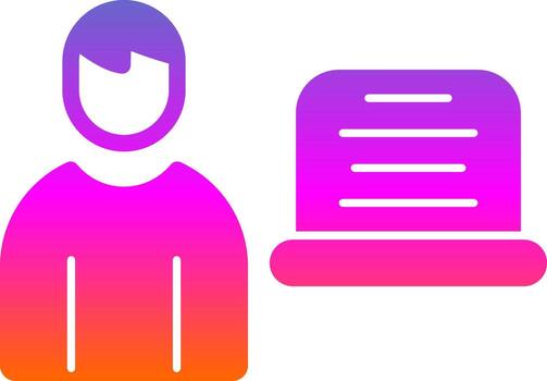 diseño de icono de vector de programador