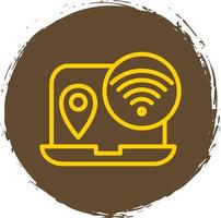 Digital Nomad Hub Vector Icon Design