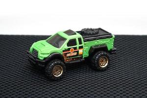 green toy pickup truck photo