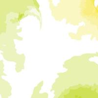 Abstract frame from spots in trendy spring green colors in a watercolor style. Background texture vector