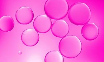 Pink bubbles under the water photo