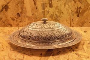 Silver tray from the Ottoman period photo