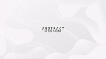 Abstract White Fluid Wave Background vector