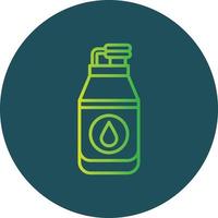 Water Bottle Creative Icon Design vector