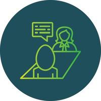 Job Interview Icon Design Creative Icon Design vector