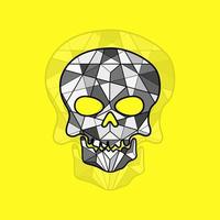 Skull Lowpoly Illustration vector