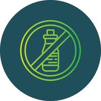 No Alcohol Creative Icon Design vector