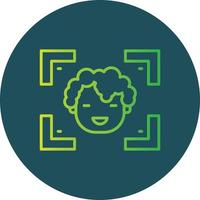 Face Detection Creative Icon Design vector