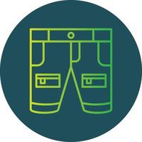 diseño de icono creativo de pantalones cortos vector