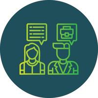 Job Interview Creative Icon Design vector