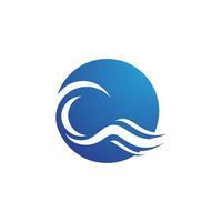 Water wave icon vector