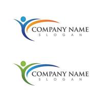 Human character logo sign vector